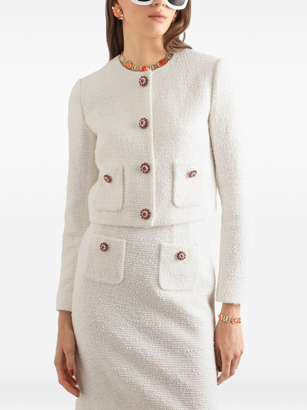 [Dolce & Gabbana] Tweed jacket FW26 F27JAZHUMW9W0001