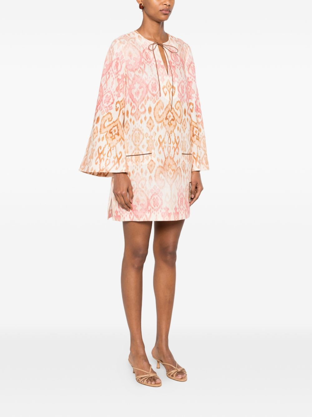 [Zimmermann] Long sleeve dress FW26 8013DSS261PNKIKA