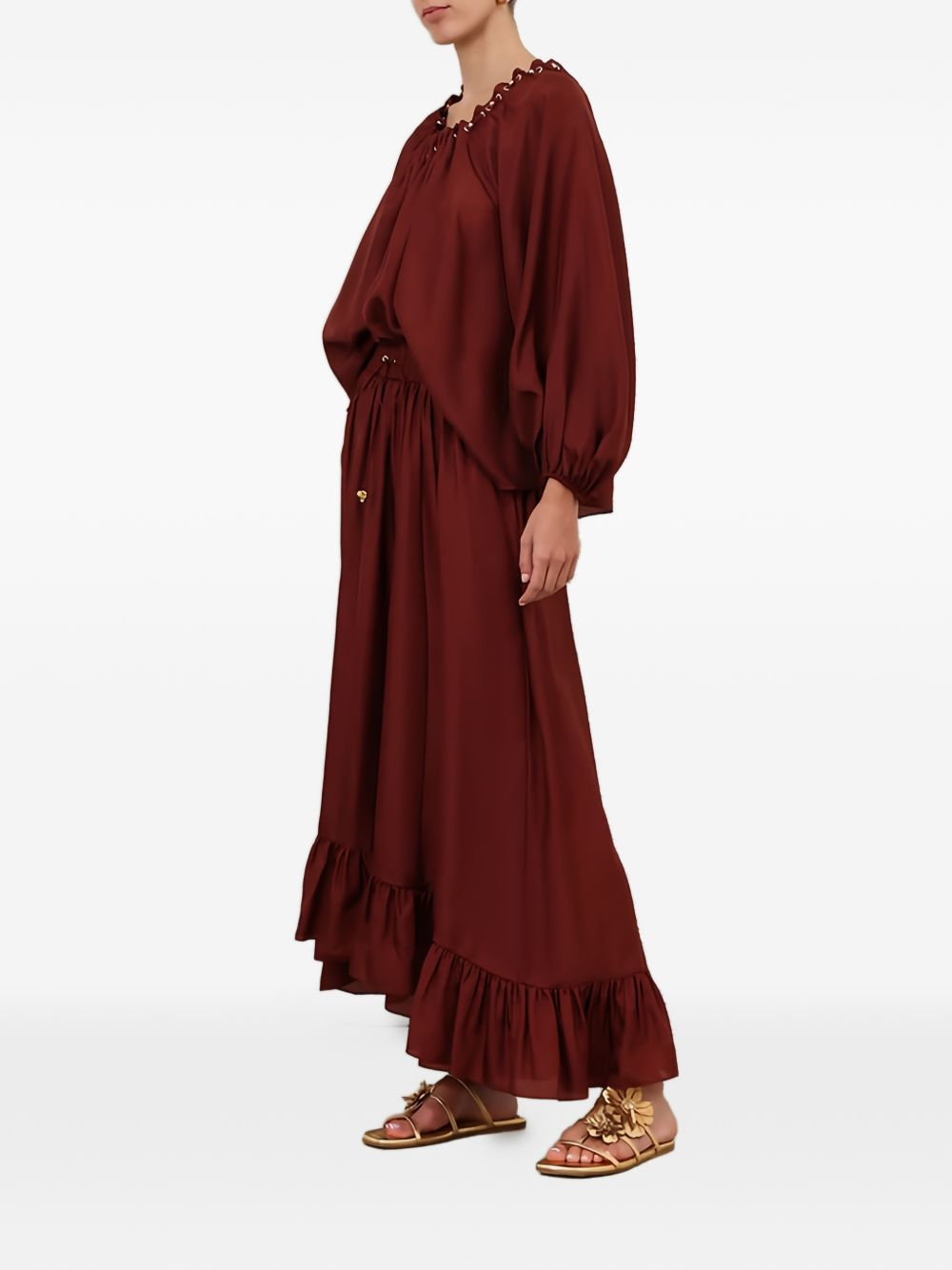 [Zimmermann] Long skirt FW26 8440SSS261MER