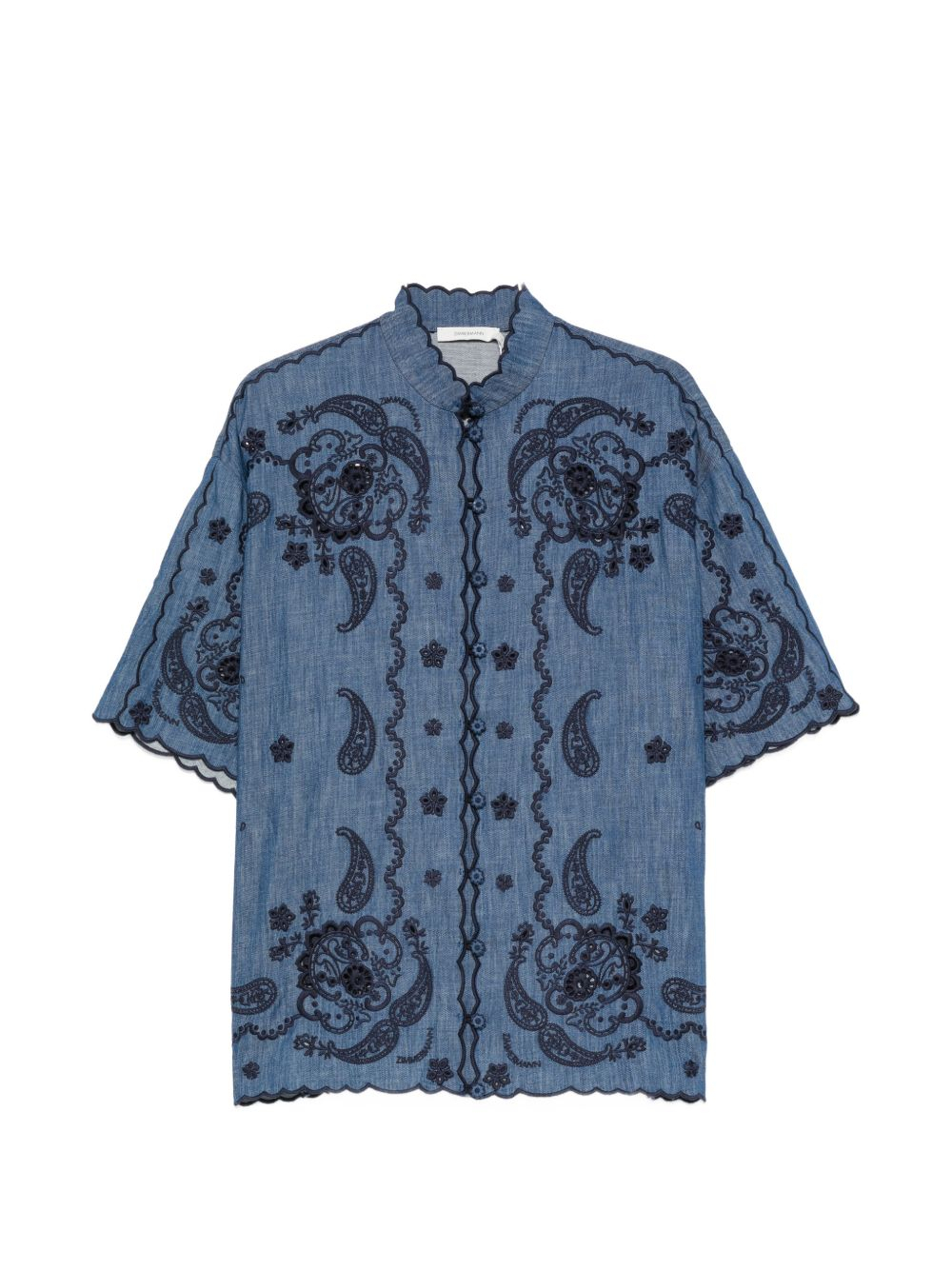 [Zimmermann] Shirts Short Sleeve FW26 8360TSS261RWBLU