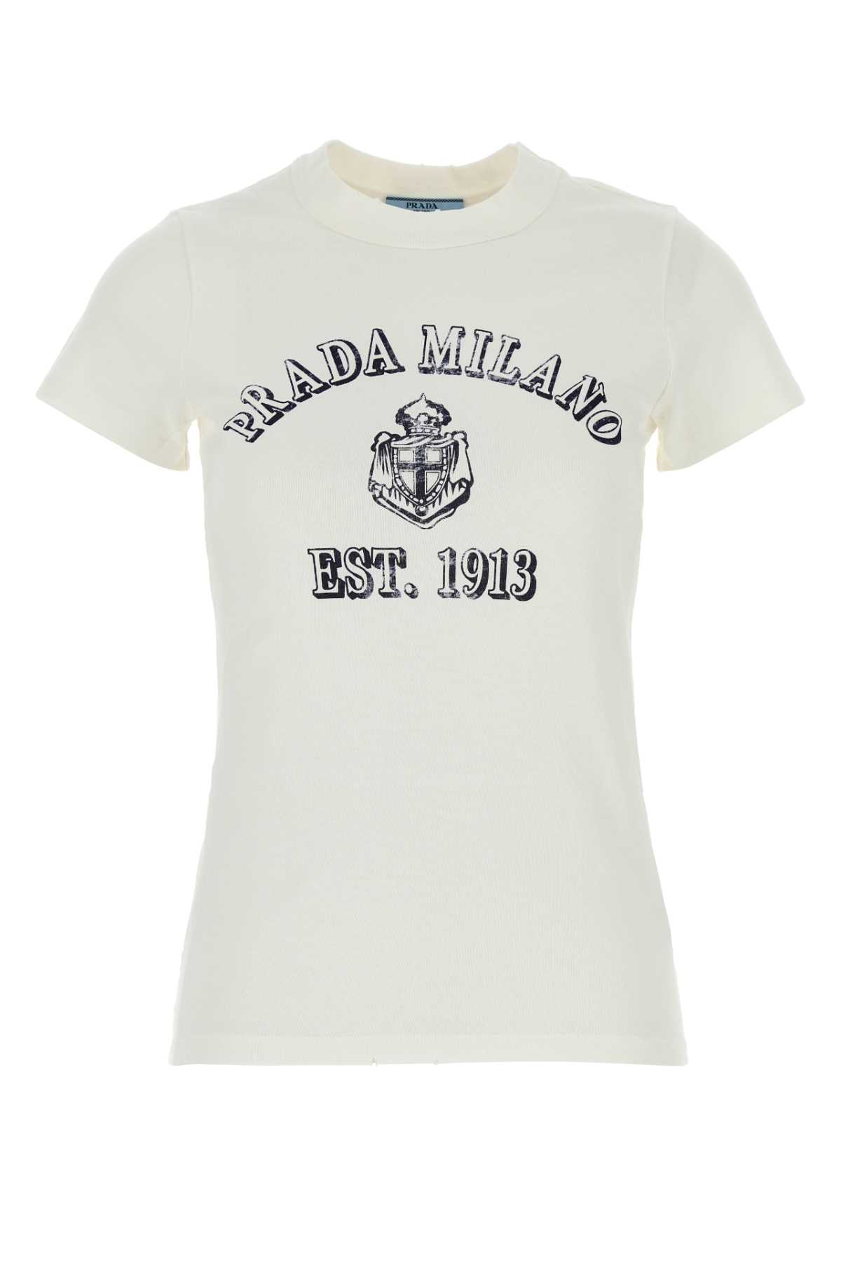 [Prada] T-shirts Short Sleeve FW26 3557BSOOO16XQ F0009