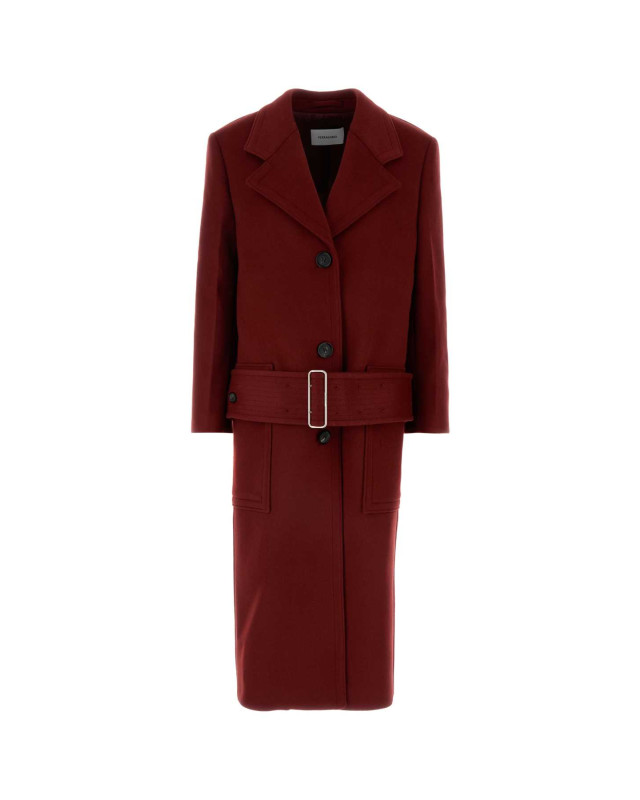 [Salvatore Ferragamo] Coat FW24 13G151777632 BORDEAUX