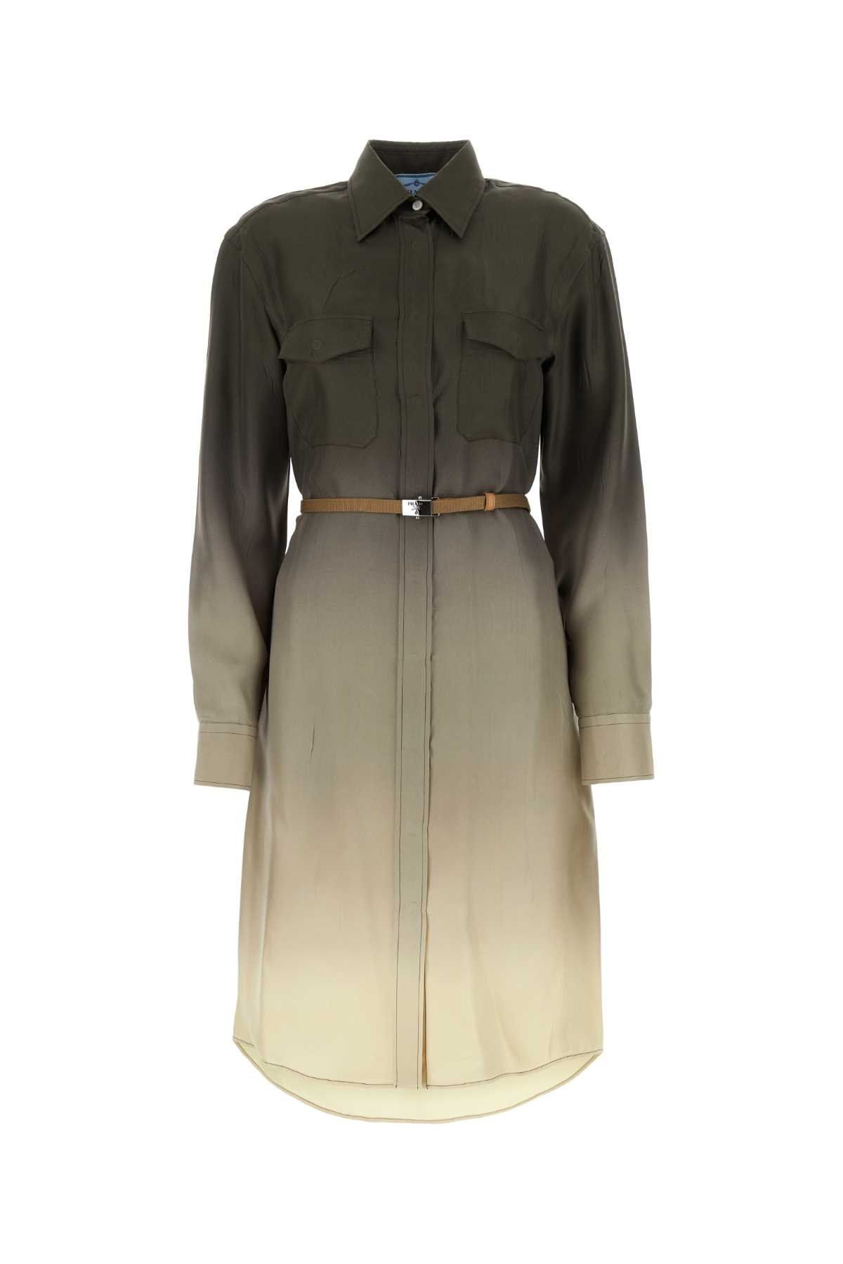 [Prada] Long sleeve dress SS25 P3M08HSOOO14J3 F0334