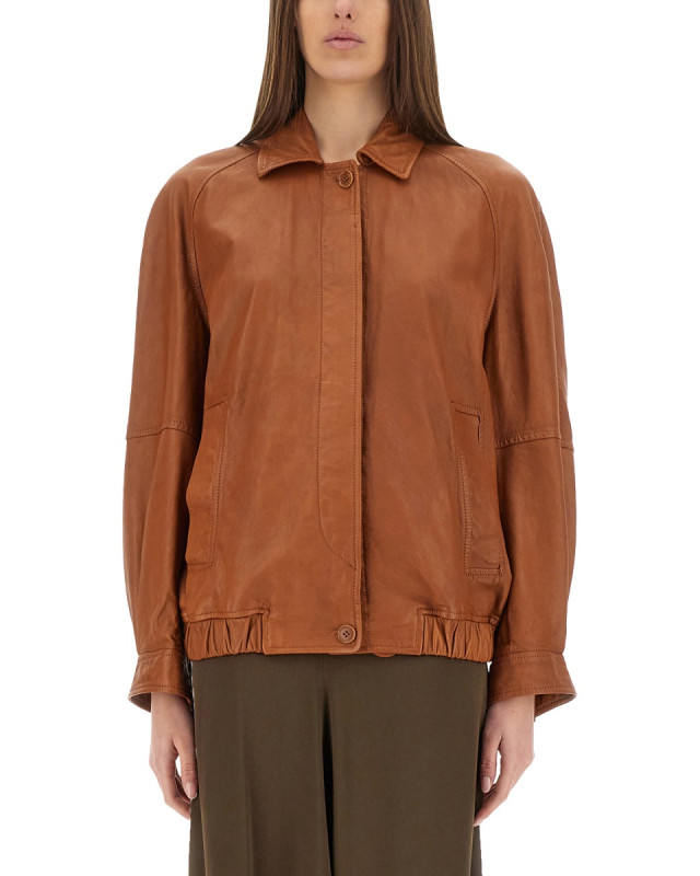 [SALVATORE SANTORO] Leather Jacket SS25 48011-D_PRAWCOGNAC