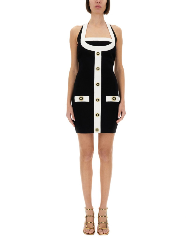 [Balmain] Sleeveless dress SS25 EF1R2390KH99_EAB