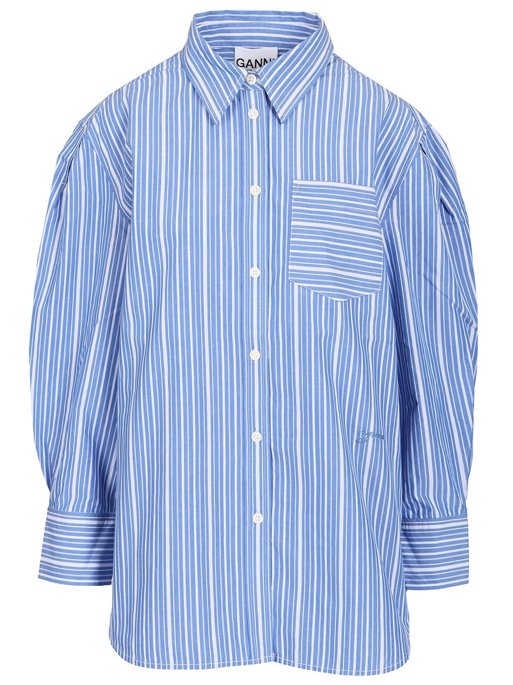 [GANNI] Shirts Long Sleeve CO A1140007ZWF