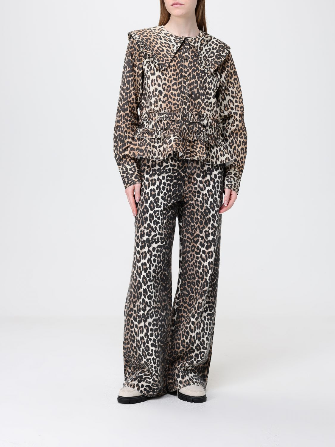 [GANNI] Shirts Long Sleeve SS26 A1040119 859