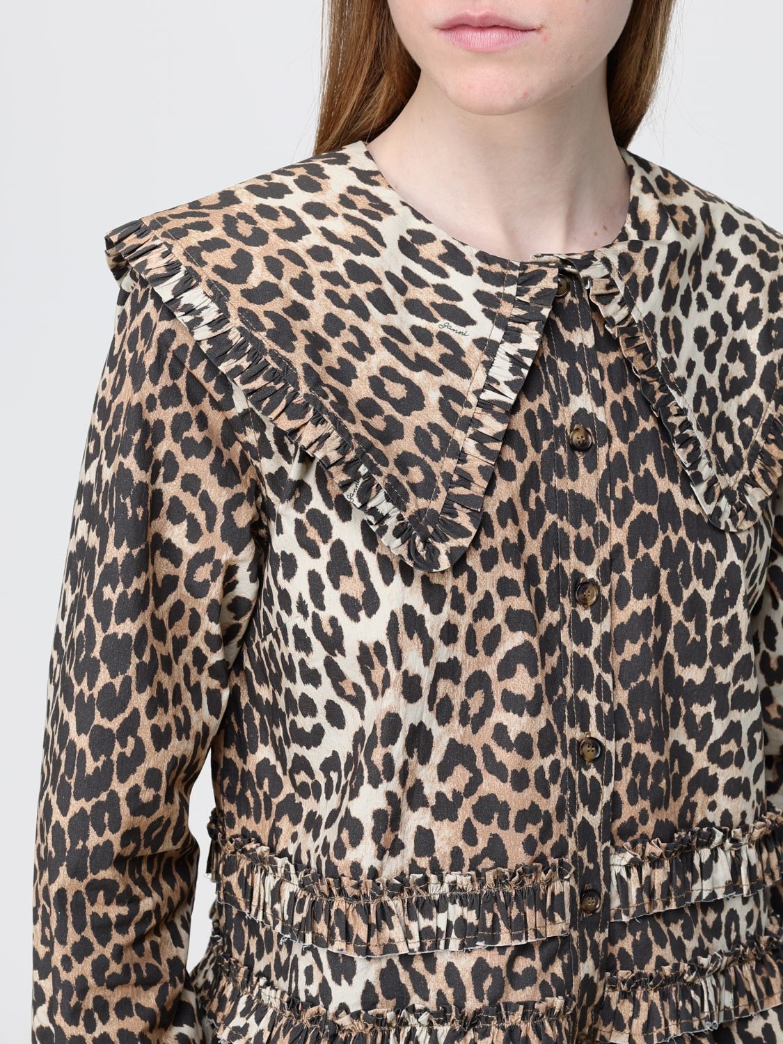 [GANNI] Shirts Long Sleeve SS26 A1040119 859