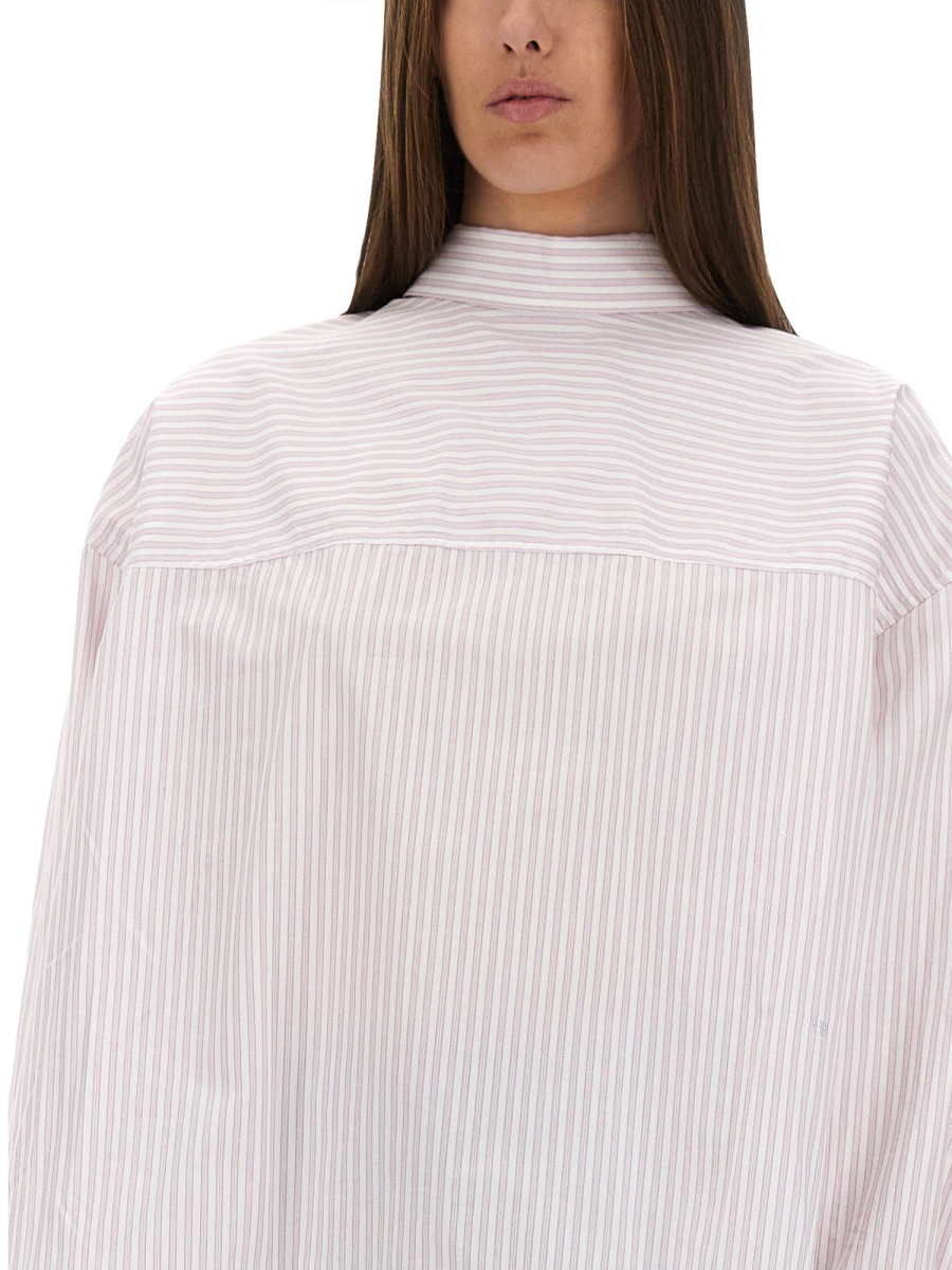 [VICTORIA BECKHAM] Shirts Long Sleeve SS25 1225WSH006261A_LILAC/PAPRIKA/WHITE