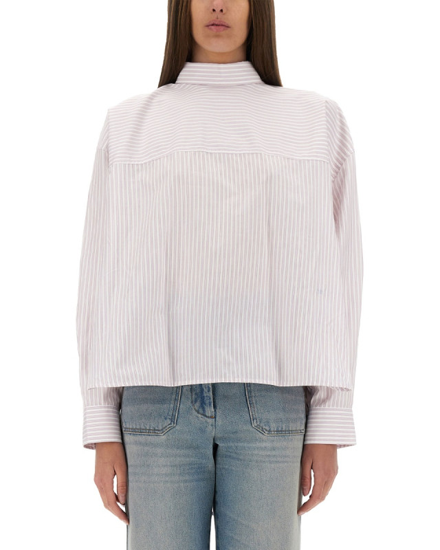 [VICTORIA BECKHAM] Shirts Long Sleeve SS25 1225WSH006261A_LILAC/PAPRIKA/WHITE