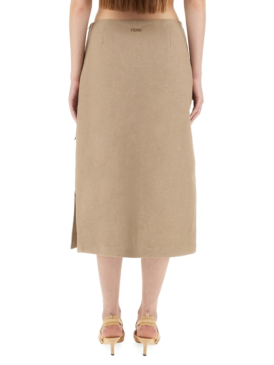 [Fendi] Midi skirt SS25 FQ7634_AUOKF1RX1