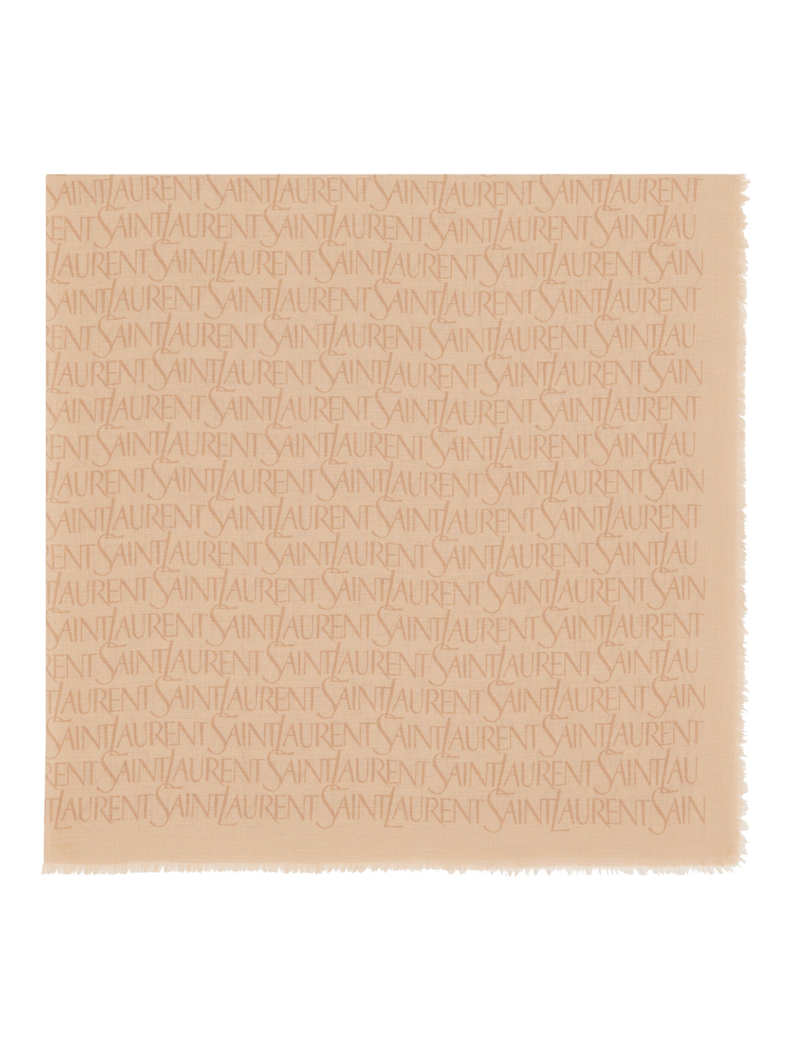 [Saint Laurent] Scarf FW26 7476803Y6689765 BEIGE LIGHT BROWN