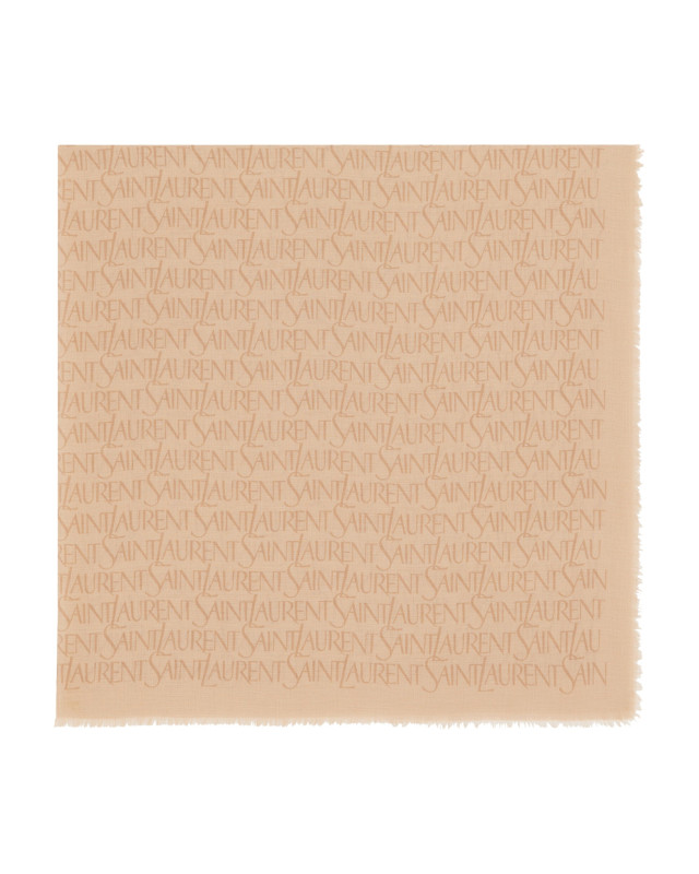 [Saint Laurent] Scarf FW26 7476803Y6689765 BEIGE LIGHT BROWN