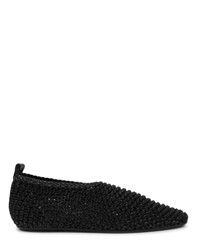 [TOTEME] Flat shoes SS25 252WAS2358LE0134_BLACK001