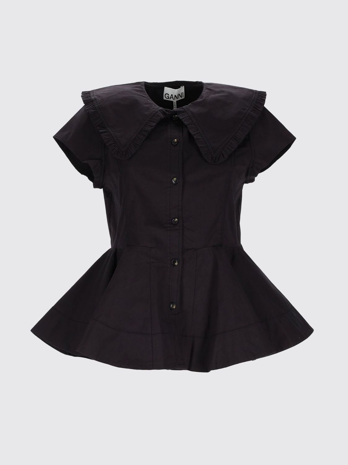 [GANNI] Shirts Long Sleeve SS26 A1040093 099