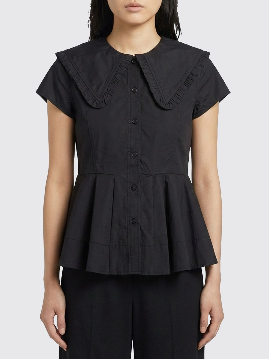 [GANNI] Shirts Long Sleeve SS26 A1040093 099