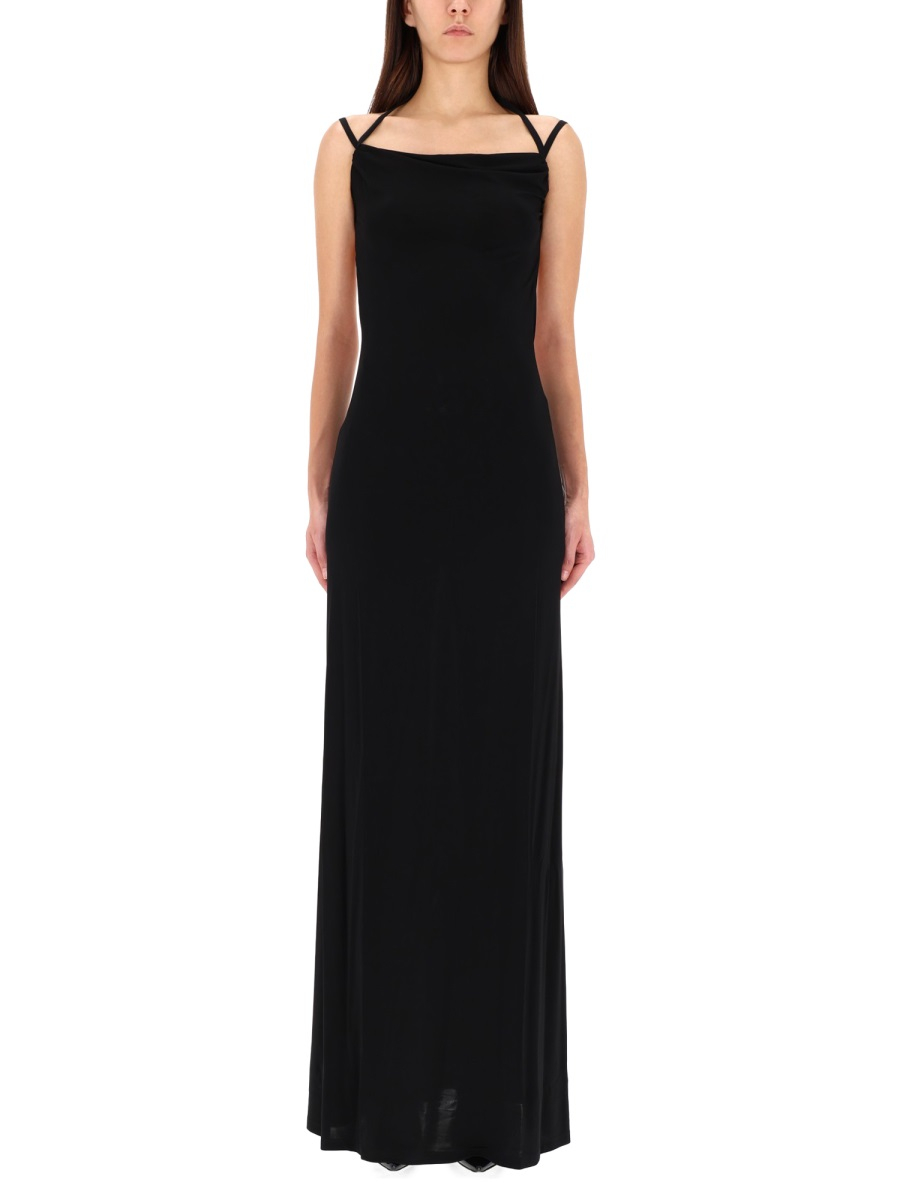 [MARINE SERRE] Sleeveless dress SS25 WDR335A_CJER0022BK99