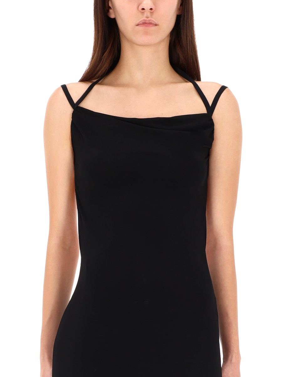 [MARINE SERRE] Sleeveless dress SS25 WDR335A_CJER0022BK99