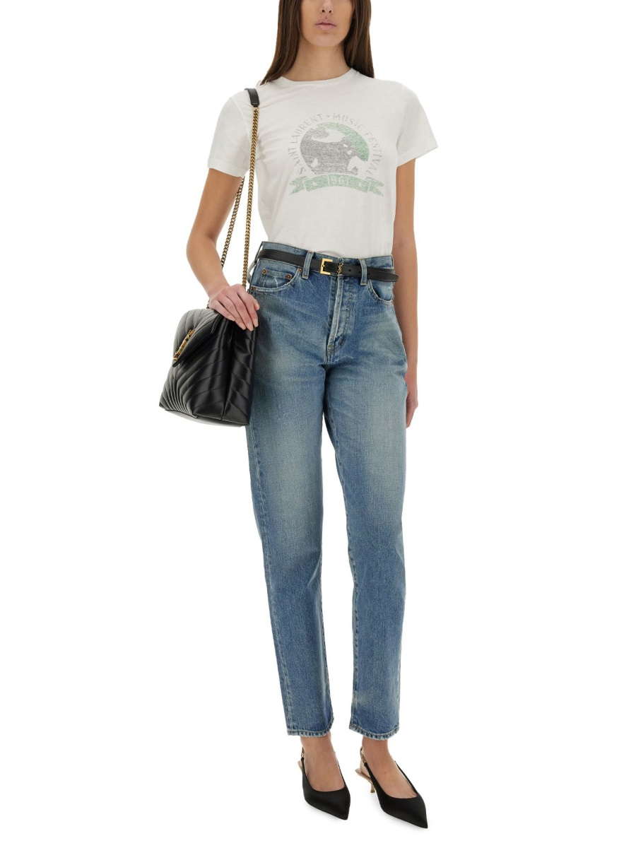 [Saint Laurent] T-shirts Short Sleeve SS25 817047_Y37YJ9010