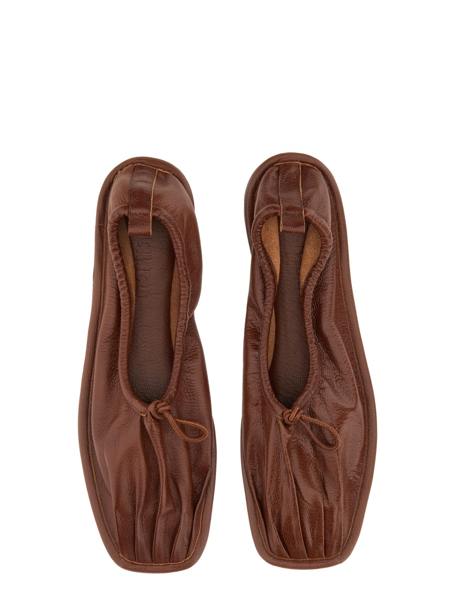 [HEREU] Flat shoes SS25 PUNSSWFS25.002.6_CHESTNUT
