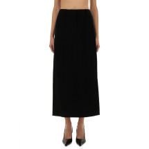 [MICHAEL BY MICHAEL KORS] Midi skirt SS25 MS570HCENX_001BLACK