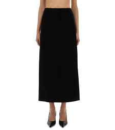 [MICHAEL BY MICHAEL KORS] Midi skirt SS25 MS570HCENX_001BLACK