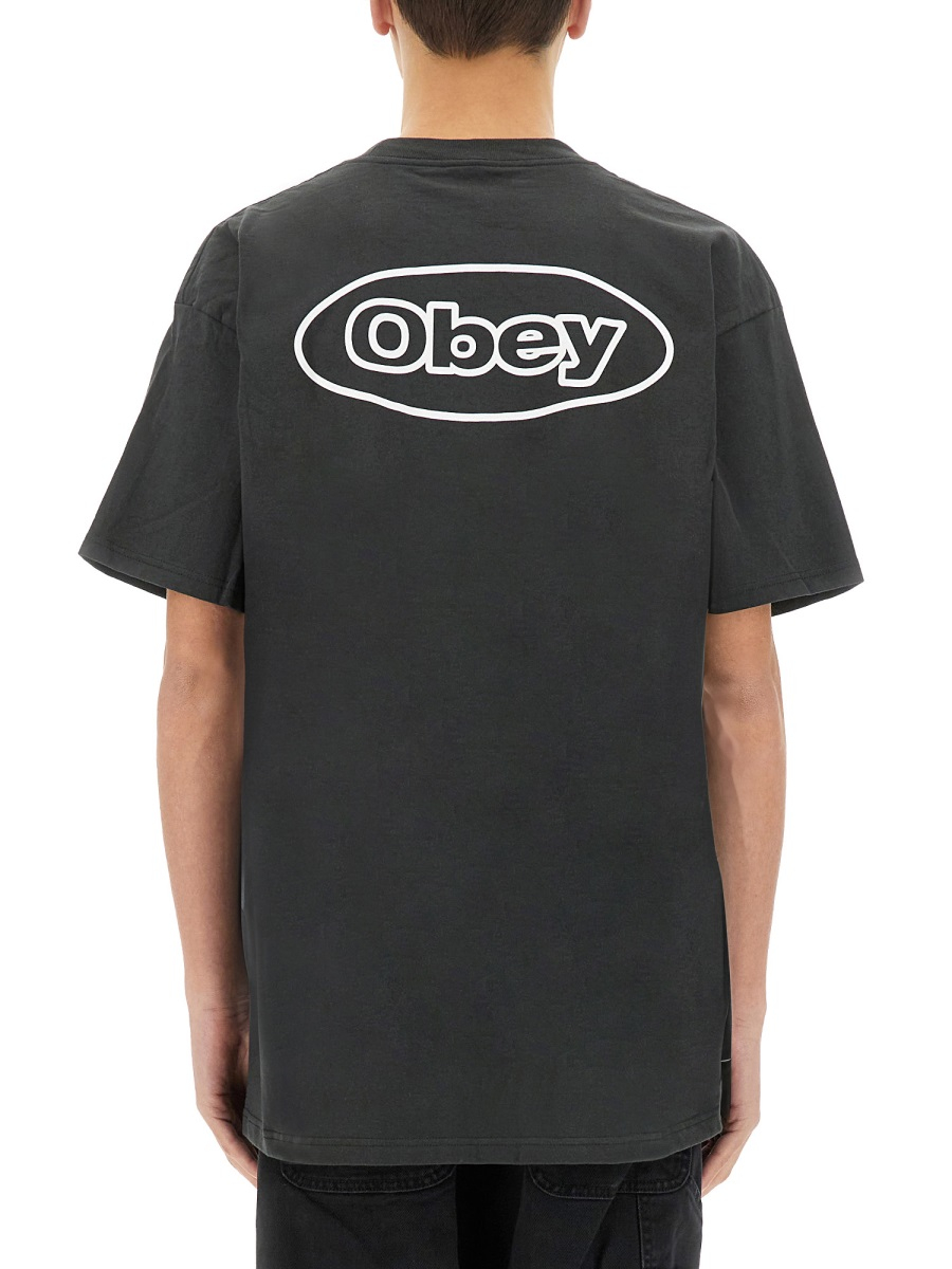 [OBEY] T-shirts Short Sleeve SS25 165264053_VINTAGEBLACK