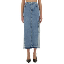 [Moschino Jeans] Midi skirt SS25 01053719_1303