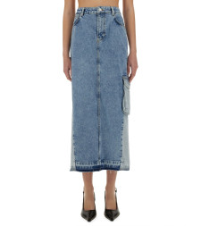 [Moschino Jeans] Midi skirt SS25 01053719_1303