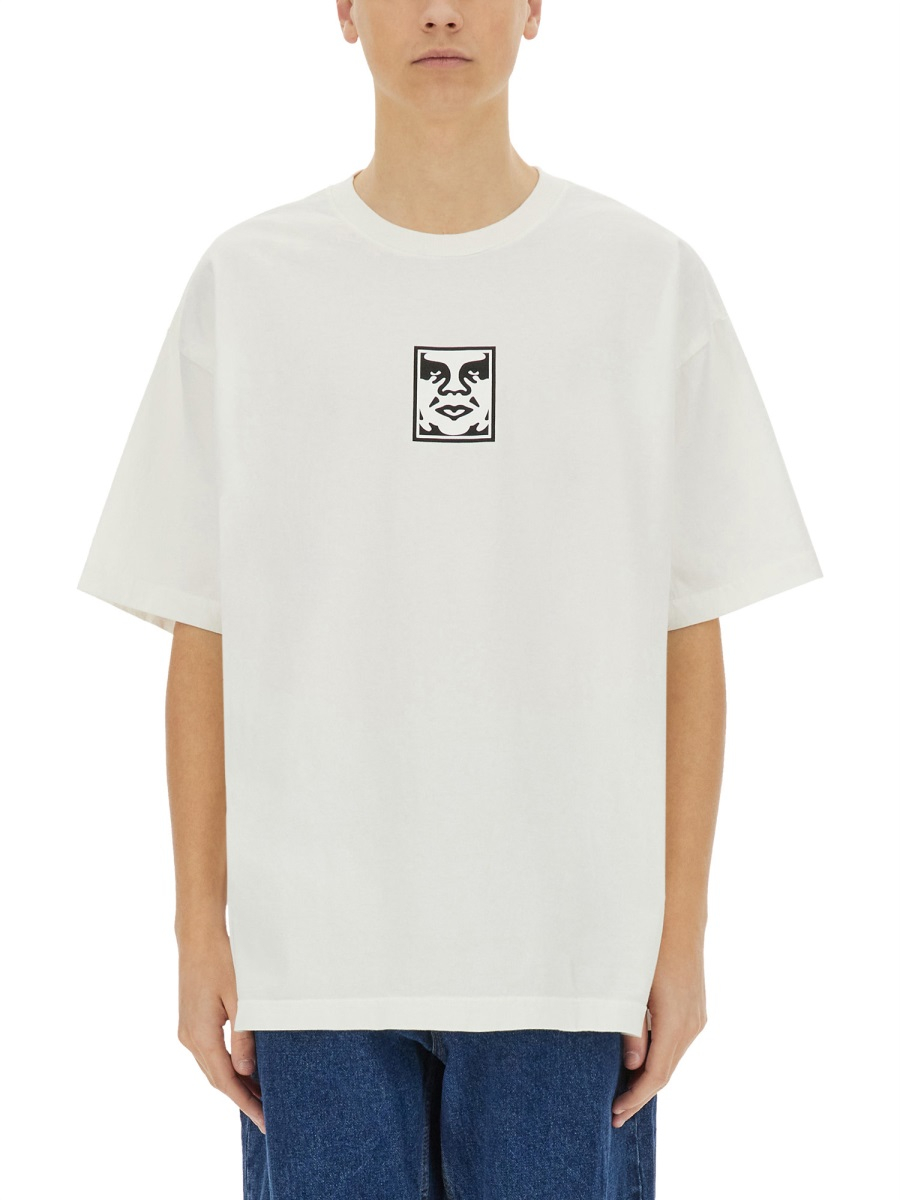 [OBEY] T-shirts Short Sleeve SS25 167924152_PIGMENTVINTAGEWHITE