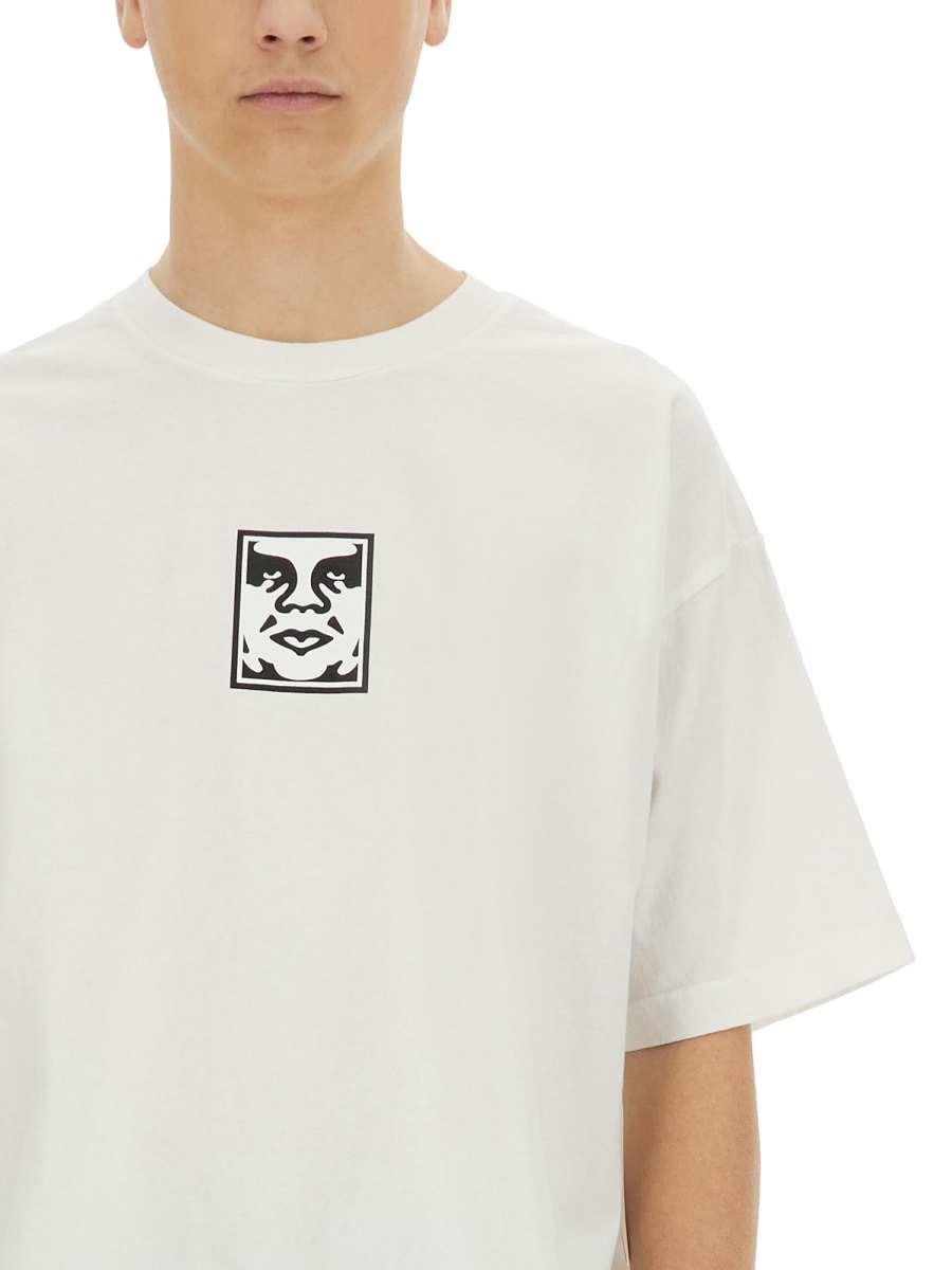 [OBEY] T-shirts Short Sleeve SS25 167924152_PIGMENTVINTAGEWHITE