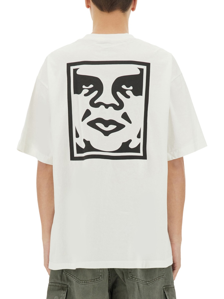 [OBEY] T-shirts Short Sleeve SS25 167924099_PIGMENTVINTAGEWHITE