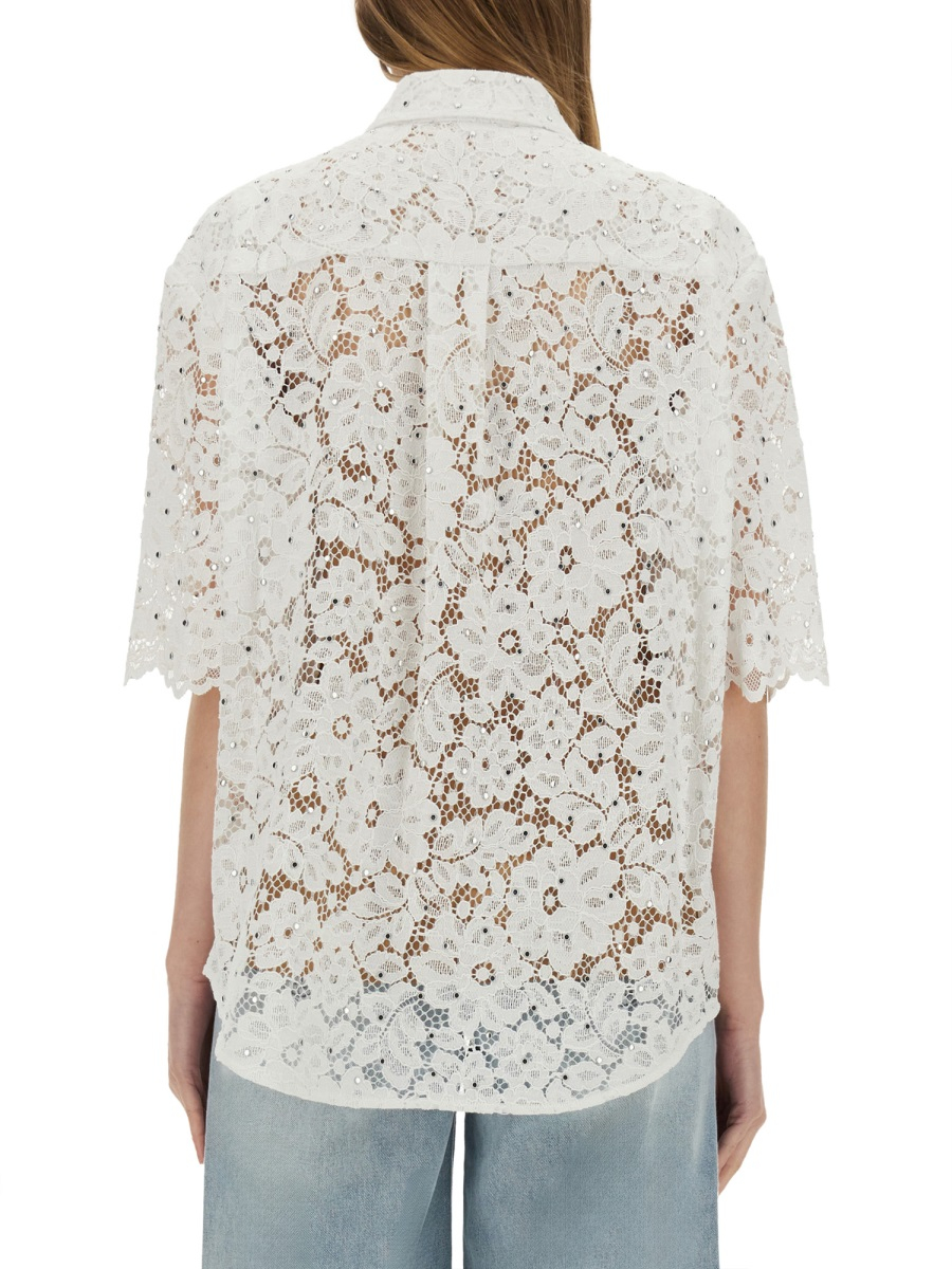 [MICHAEL BY MICHAEL KORS] Shirts Short Sleeve SS25 MS540SXGTA_100WHITE