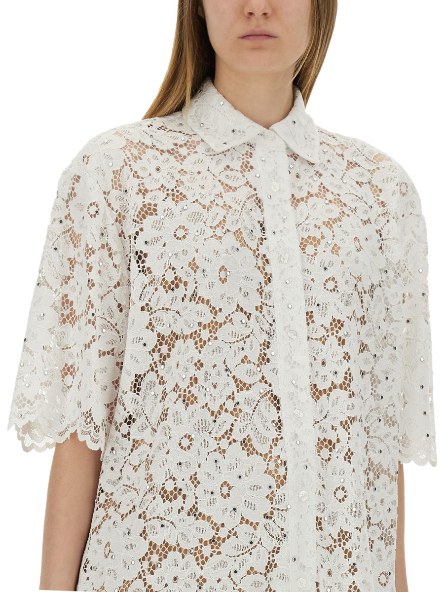 [MICHAEL BY MICHAEL KORS] Shirts Short Sleeve SS25 MS540SXGTA_100WHITE