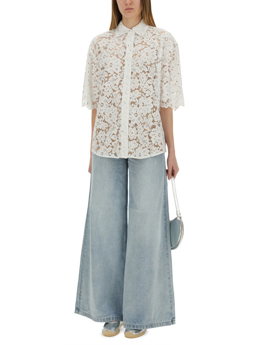 [MICHAEL BY MICHAEL KORS] Shirts Short Sleeve SS25 MS540SXGTA_100WHITE