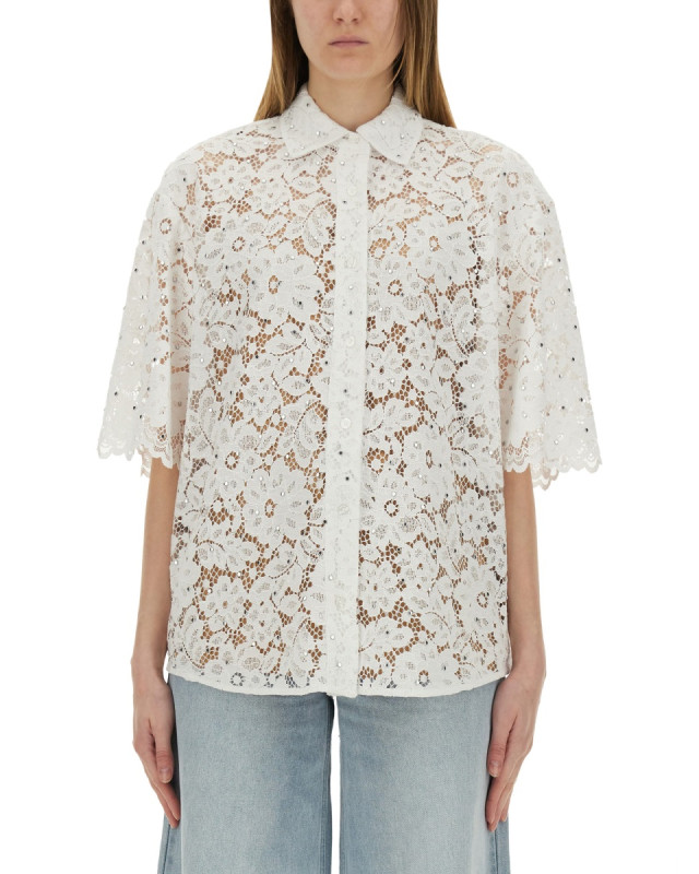 [MICHAEL BY MICHAEL KORS] Shirts Short Sleeve SS25 MS540SXGTA_100WHITE