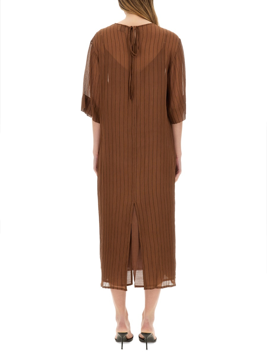 [Alysi] Short sleeve dress SS25 205311_P5219CHOCO