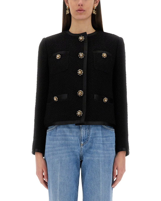 [Dolce & Gabbana] Tweed jacket SS25 F27DAZ_FU3JLN0000