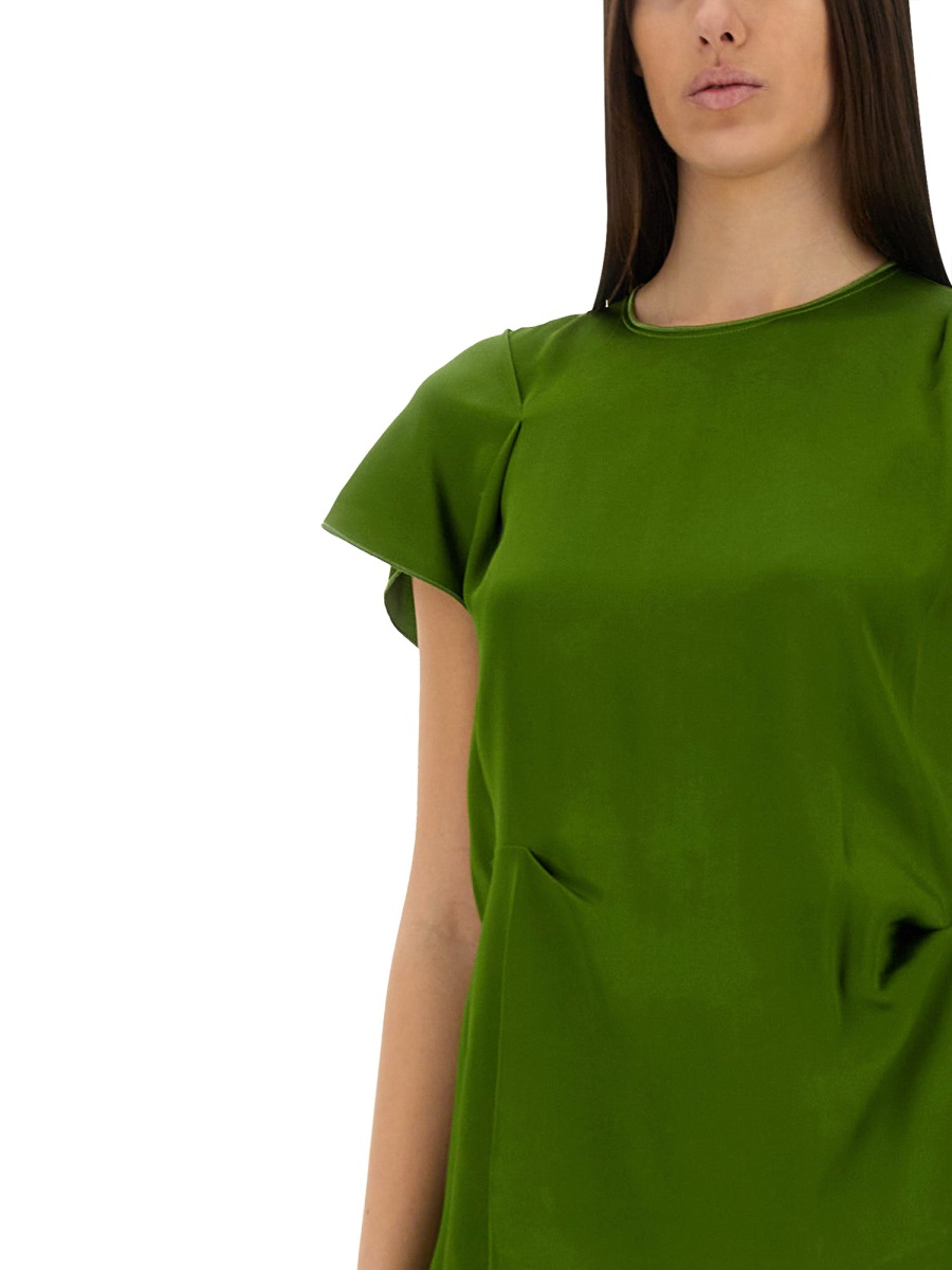 [VICTORIA BECKHAM] T-shirts Short Sleeve SS25 1225WTP006361A_ALGAE