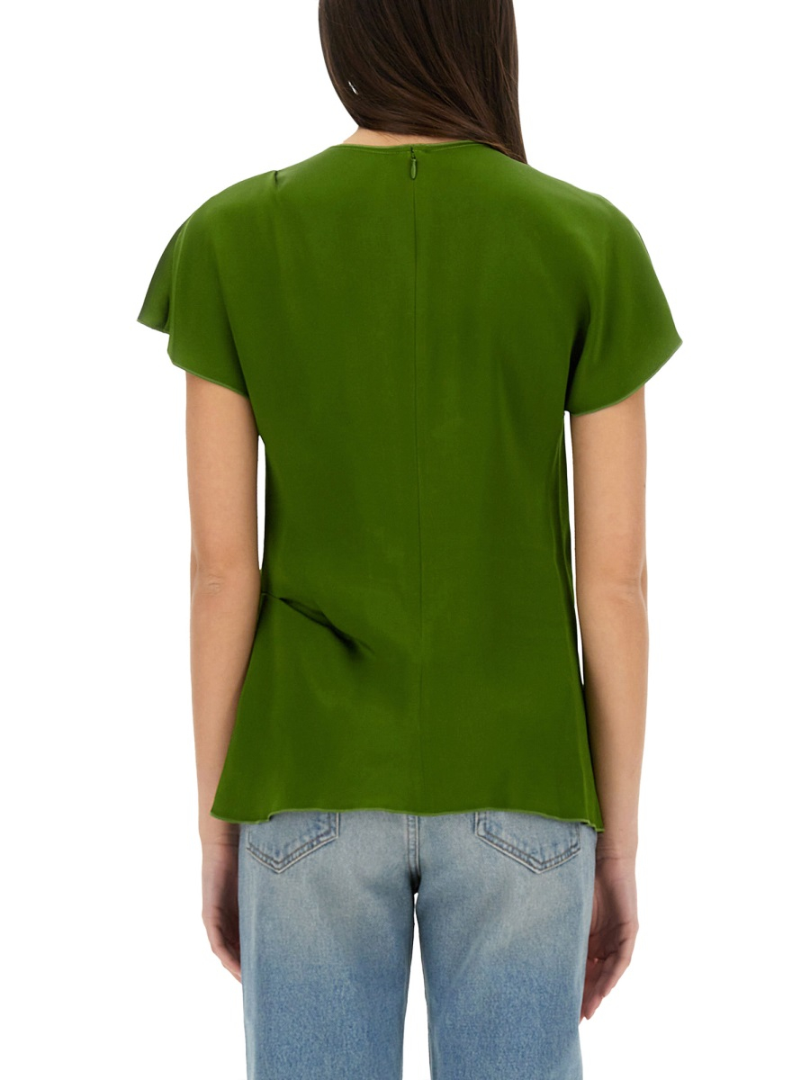 [VICTORIA BECKHAM] T-shirts Short Sleeve SS25 1225WTP006361A_ALGAE