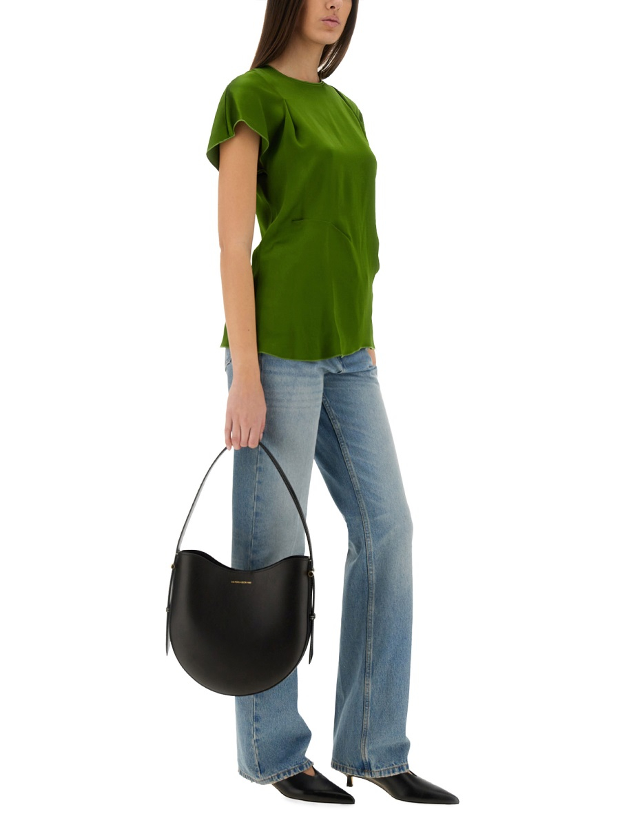 [VICTORIA BECKHAM] T-shirts Short Sleeve SS25 1225WTP006361A_ALGAE