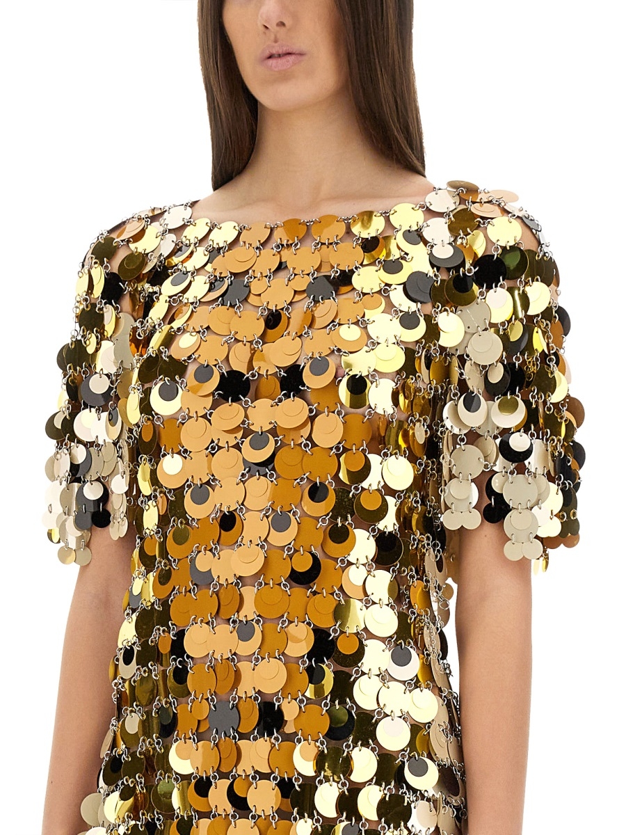 [RABANNE] Short sleeve dress SS25 25PIRO061PS0133_V190