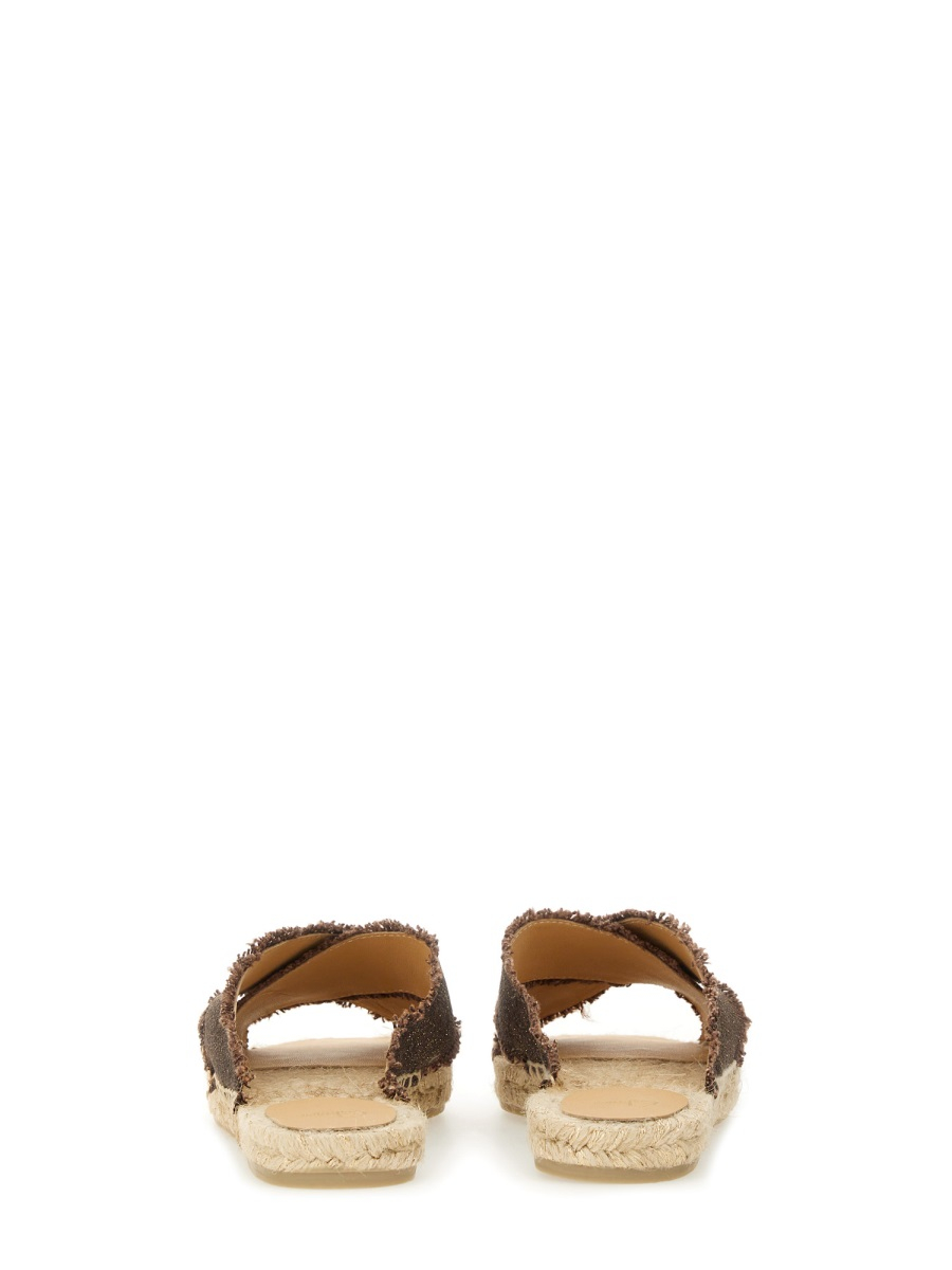 [Castaner] Sandals SS25 PALMERA/032_MARRON/ORO