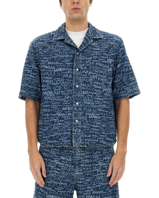 [Marni] Shirts Short Sleeve SS25 CUJU0024A0_USCX38LOB95