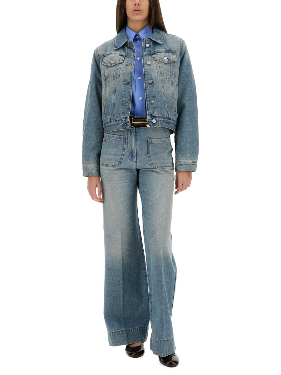 [VICTORIA BECKHAM] Denim Jacket SS25 1125DJK006006A_PALEBLUEWASH