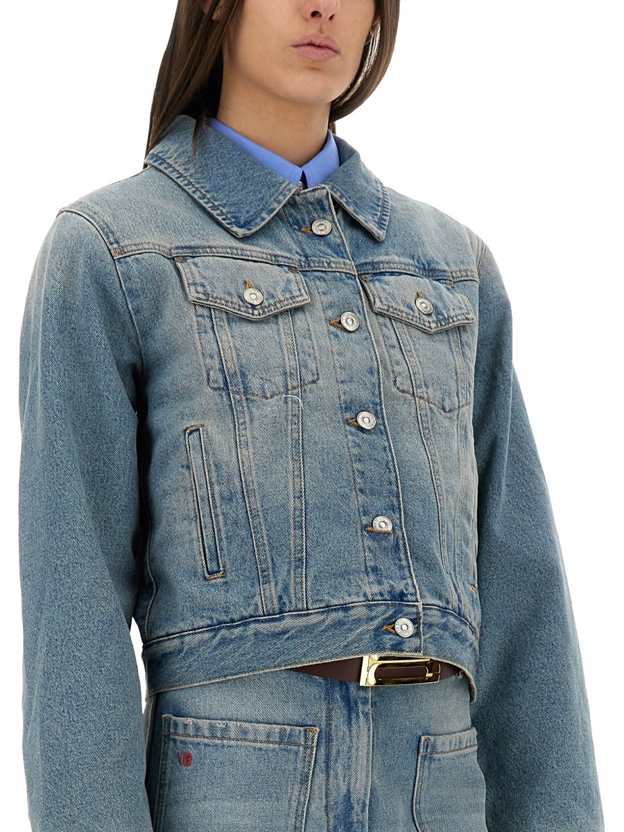 [VICTORIA BECKHAM] Denim Jacket SS25 1125DJK006006A_PALEBLUEWASH