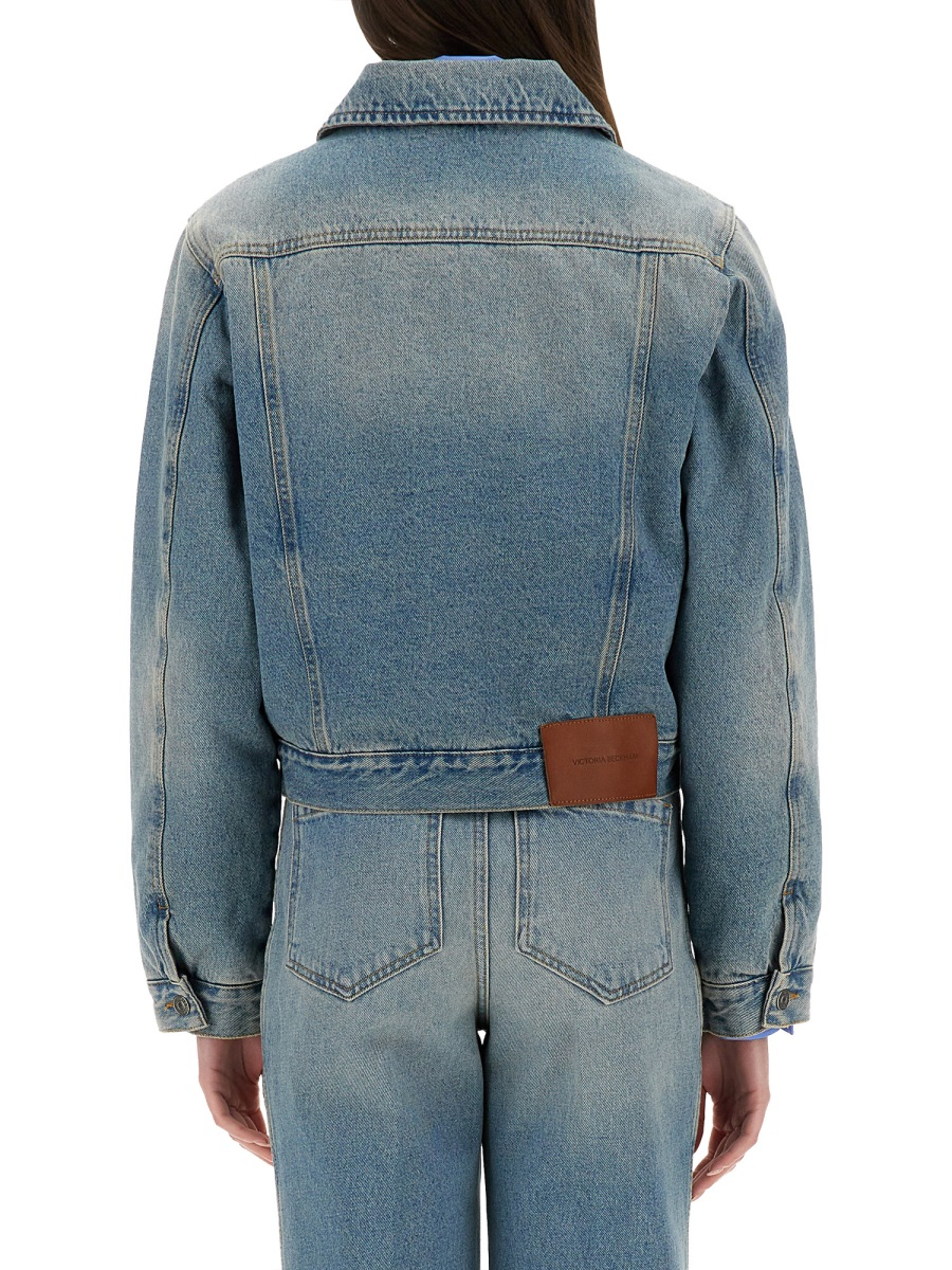 [VICTORIA BECKHAM] Denim Jacket SS25 1125DJK006006A_PALEBLUEWASH