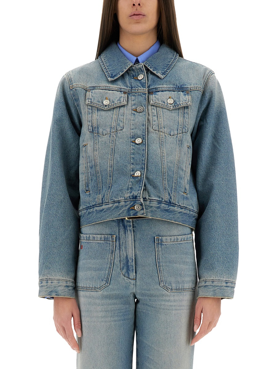 [VICTORIA BECKHAM] Denim Jacket SS25 1125DJK006006A_PALEBLUEWASH