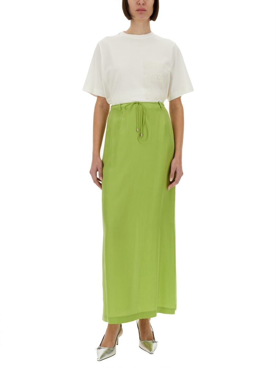 [Alysi] Long skirt SS25 105003_P5042LIME