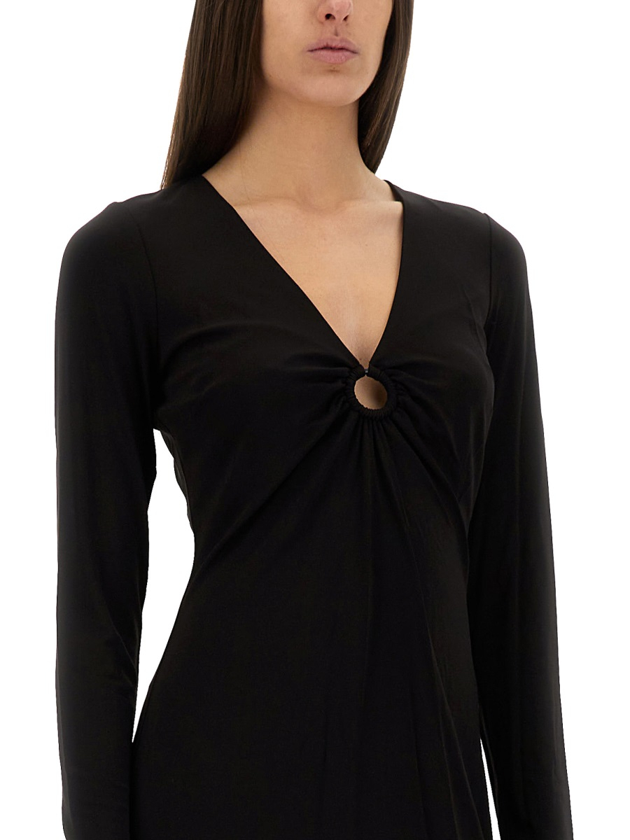 [MICHAEL BY MICHAEL KORS] Long sleeve dress SS25 MR582QNAPQ_001BLACK